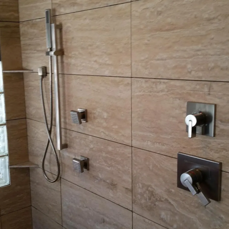 Shower fixture installation for Water Heater Replacement in Orono